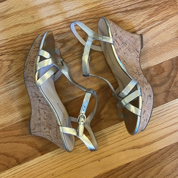 Franco Sarto Notice Platinum wedge sandals - Picture 2 of 8